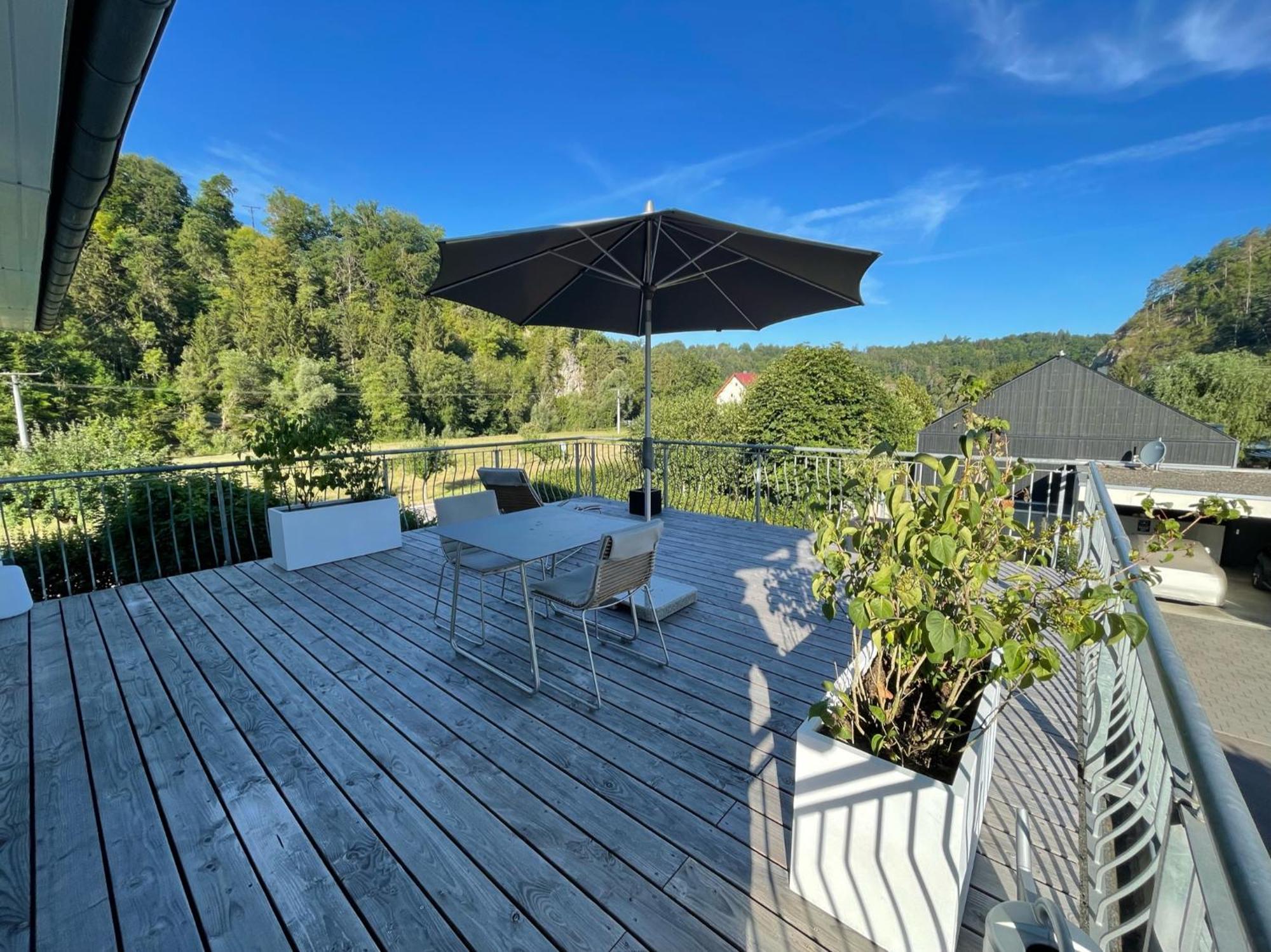 Stilvolle Wohnung Fuer 2-3 Personen - Mit Riesiger Dachterrasse Haigerloch Екстериор снимка